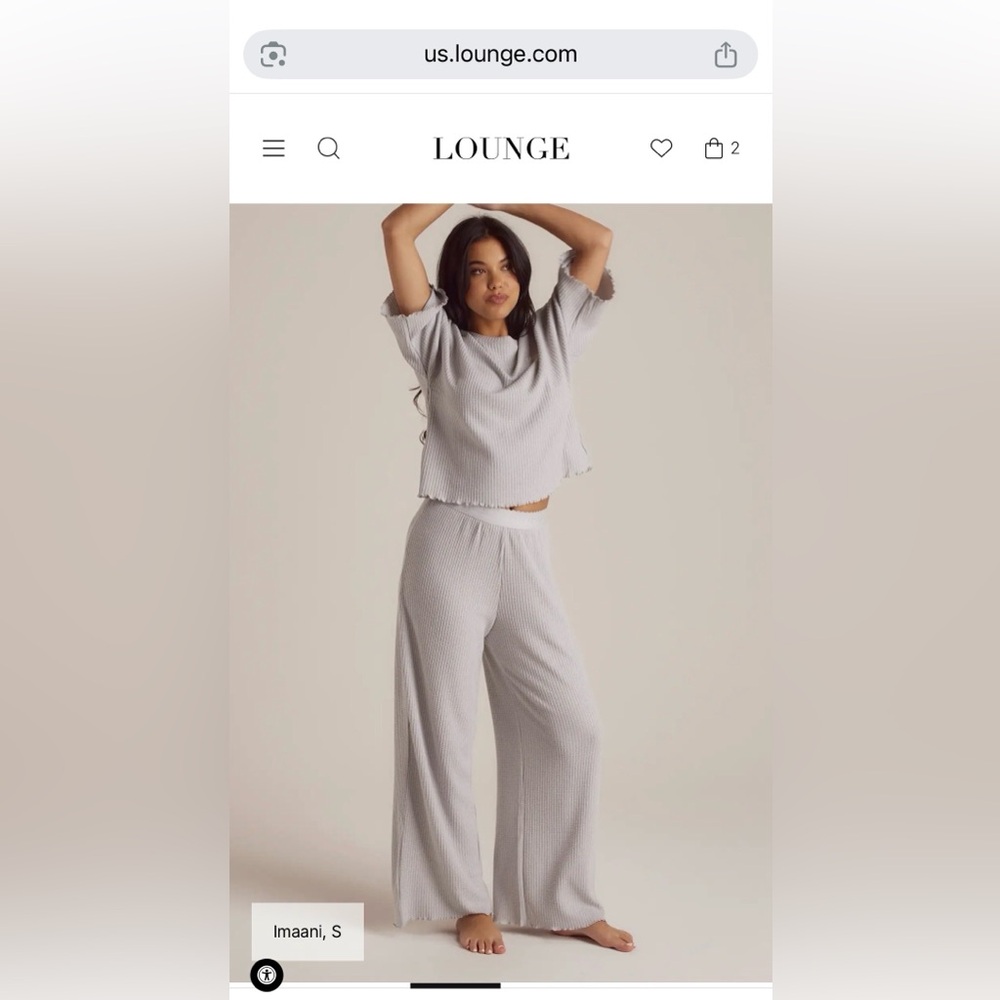 Lounge Soft Waffle Matching Pajama Set